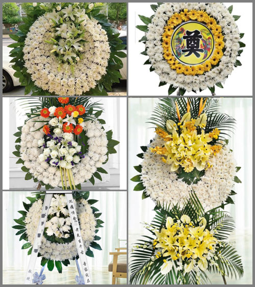 浙江省温州平阳县鳌江镇三大厂村花圈速递